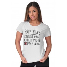 BYDI Camiseta T-shirt Sorry I'm Late